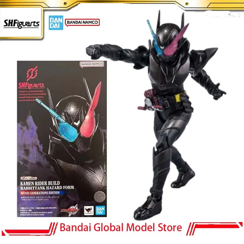 Оригинальная коллекционная фигурка Bandai S.H.Figuarts Kamen Rider Build RabbitTank Hazard Form, модель из аниме, рождественский подарок