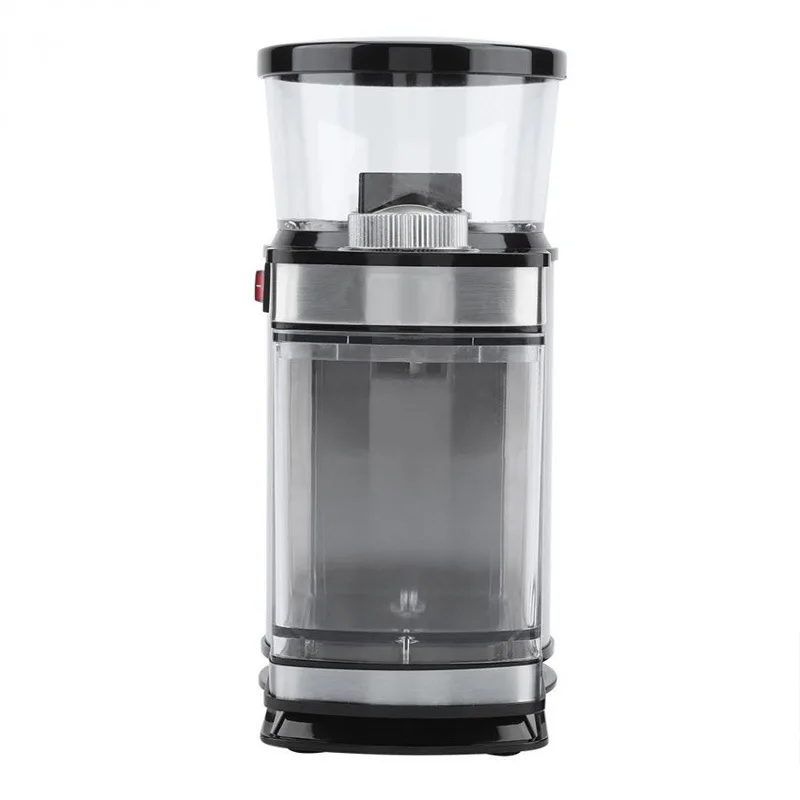 Penggiling kopi Stainless Steel, pembuat kopi elektrik komersial rumah tangga ketebalan dapat disesuaikan