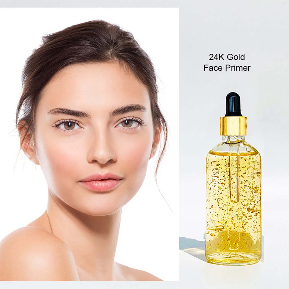 100ml 24Kゴールドエッセンス プライベートラベル ヴィーガン 長時間保湿 しわ対策 カスタムロゴ メイクアップ 卸売