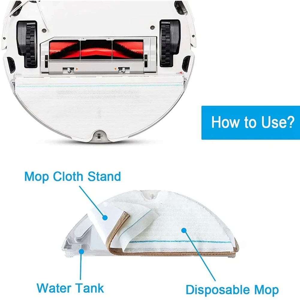 ロボット掃除機用使い捨てモップクロス,パーツ,s6,s6,maxv,s6 pure,e5,e4,s5 max,s5,e35,e2,素晴らしいオファー,50個
