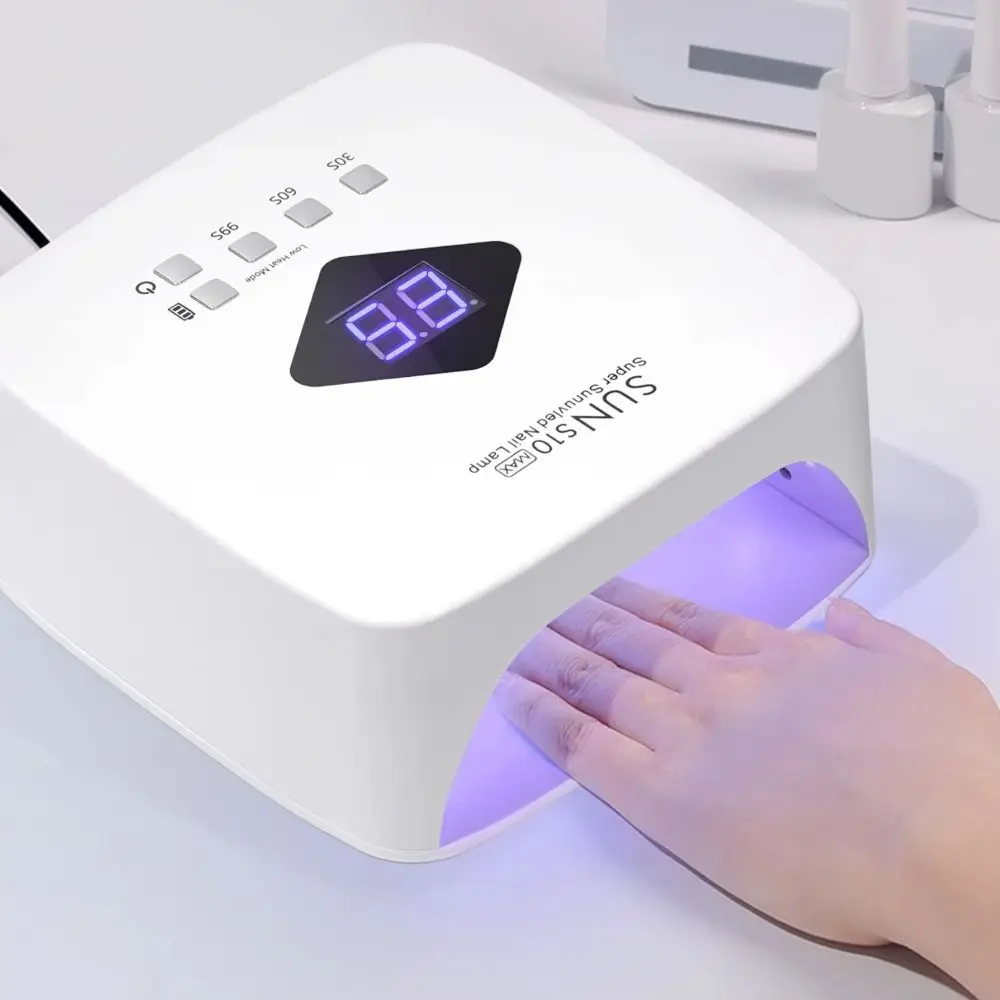 Automatische sensor nageldroger 3-timer instelling Draadloos ontwerp UV Led-lamp US-stekker Verwijderbare bodem Gel Polish drooglamp