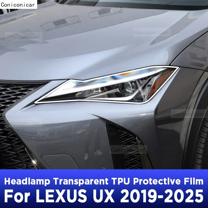 

Автомобильные фары, прозрачная черная защитная пленка против царапин, наклейки из ТПУ для LEXUS UX 2019-2025 2024, аксессуары PPF Beautify