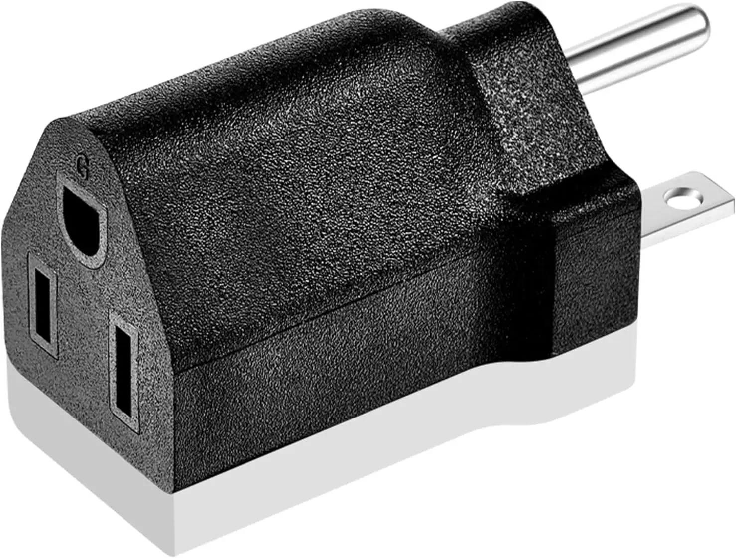 

6-15P to 5-15R US Plug Adapter 3 Prong, 15A to 10A, 120V to 240V, Black