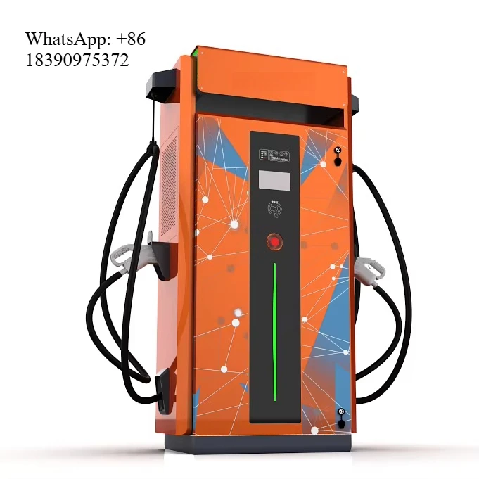 New HMHIPECH Dual Socket 60-240KW CE Certified IP55 Protection EV Charging Station Solar Compatible Home Use