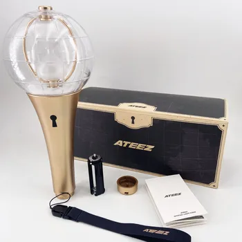 ATEEZ คอนเสิร์ต 2.0 ตัวแปรสี Lightstick Globe เข็มทิศมือโคมไฟ SeongHwa HongJoong แฟนของขวัญ ATINY พัดลมการประชุมรายการ