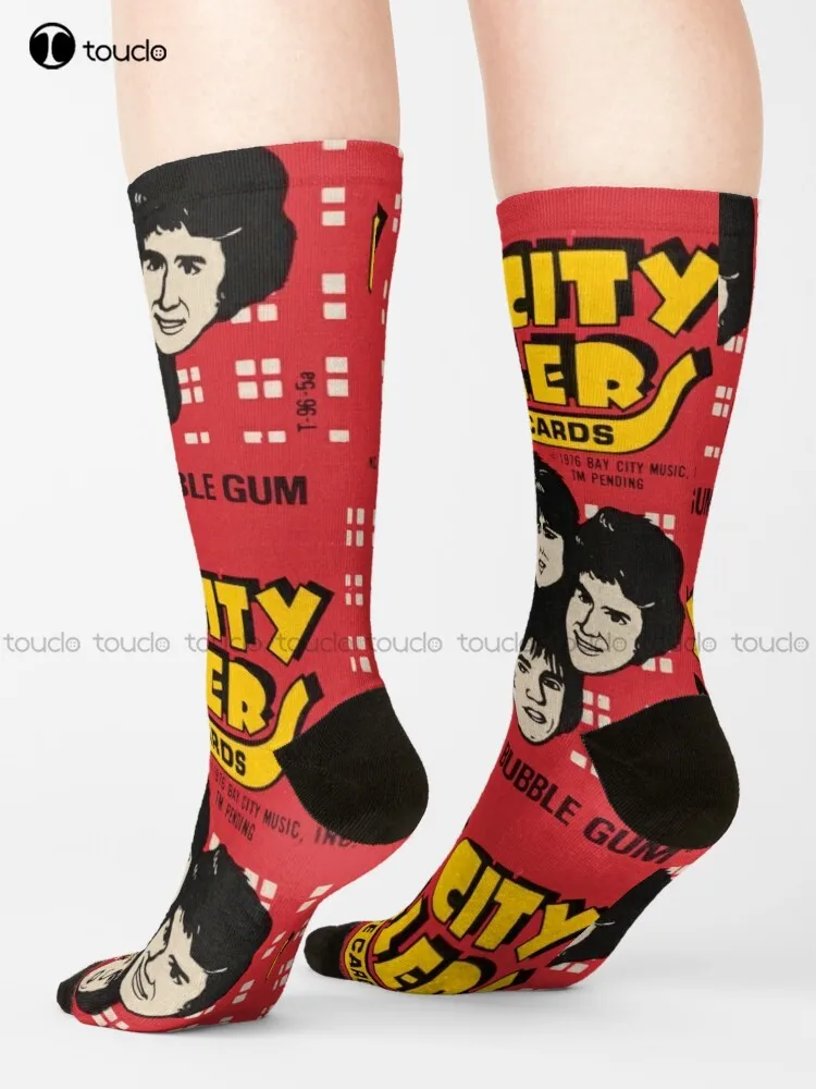 Bay City Rollers - S-A-T-U-R-D-A-Y Night !! Socks Socks Youth Street Skateboard Socks 360° Digital Print Gd Hip Hop Colorful Art