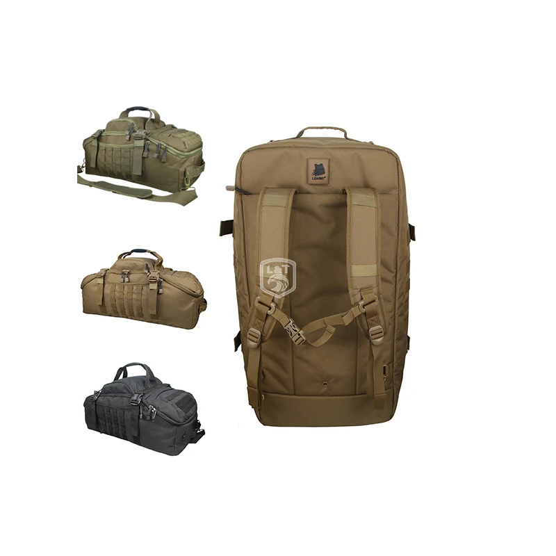 

Customized Large Capacity Fitness Tote Wearable Tactical Outdoor Camping Duffel Bag