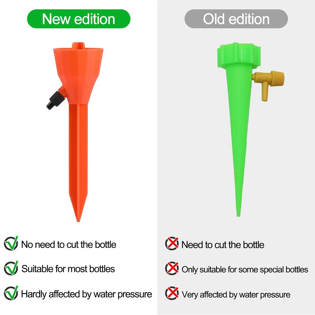 AF93-Plant Waterer، 12 قطعة نظام مسامير سقي النباتات الذاتية مع مفتاح صمام التحكم بطيئة الإصدار، سقي النباتات الأوتوماتيكي