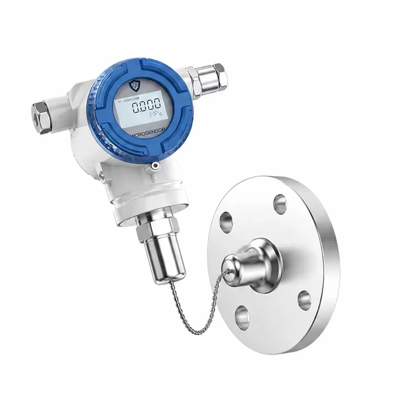 High Temperature Smart Gauge And Absolute Pressure Diaphragm Seal Pressure Transmitter Anti Clogging Explosion Proof Sensor
