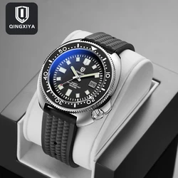 QINGXIYA Men's Watches Trend Fashion Original Quartz Watch for Man Waterproof Silicone Strap Luminous Date Wristwatch Reloj+Box