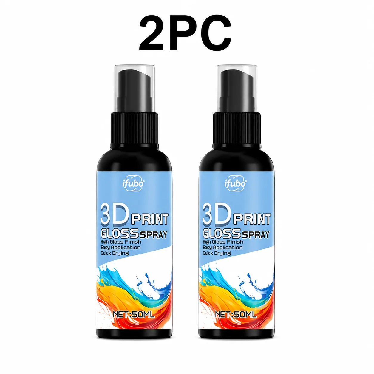 Ifubo 3D-printmodel polijstmiddel vloeibaar voor geprinte handwerkjes, langdurige glans, hydrofobe oplichtende coating spray