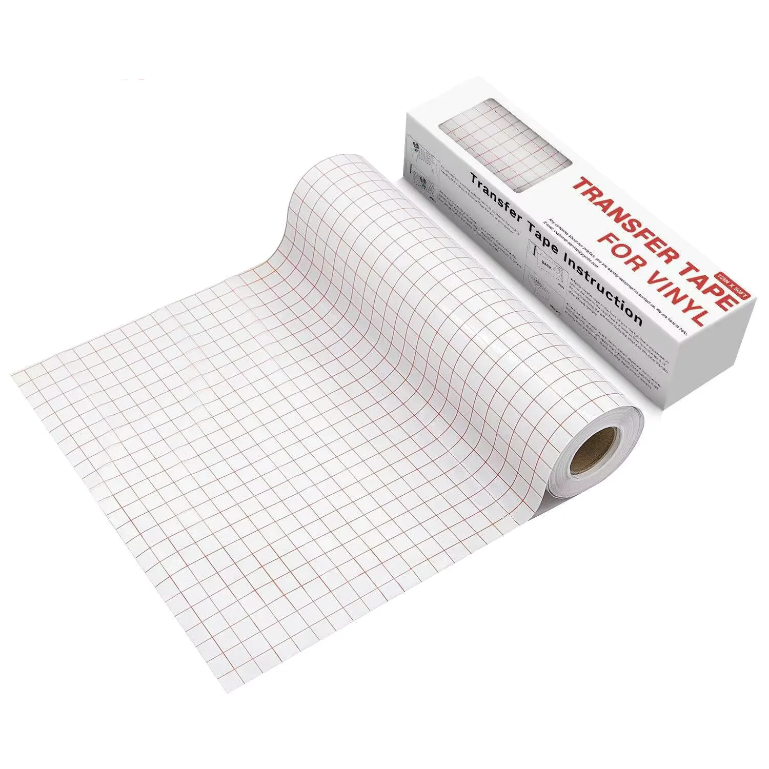 Image of HTVRONT Klebeband für Vinyl-Transferfolien, Rolle 6 Zoll x 50 Fuß, 12 Zoll x 50 Fuß, 12 Zoll x 30 Fuß, mittelstark klebendes Transferband für Vinyl-Aufkleber, Bastelarbeiten, DIY