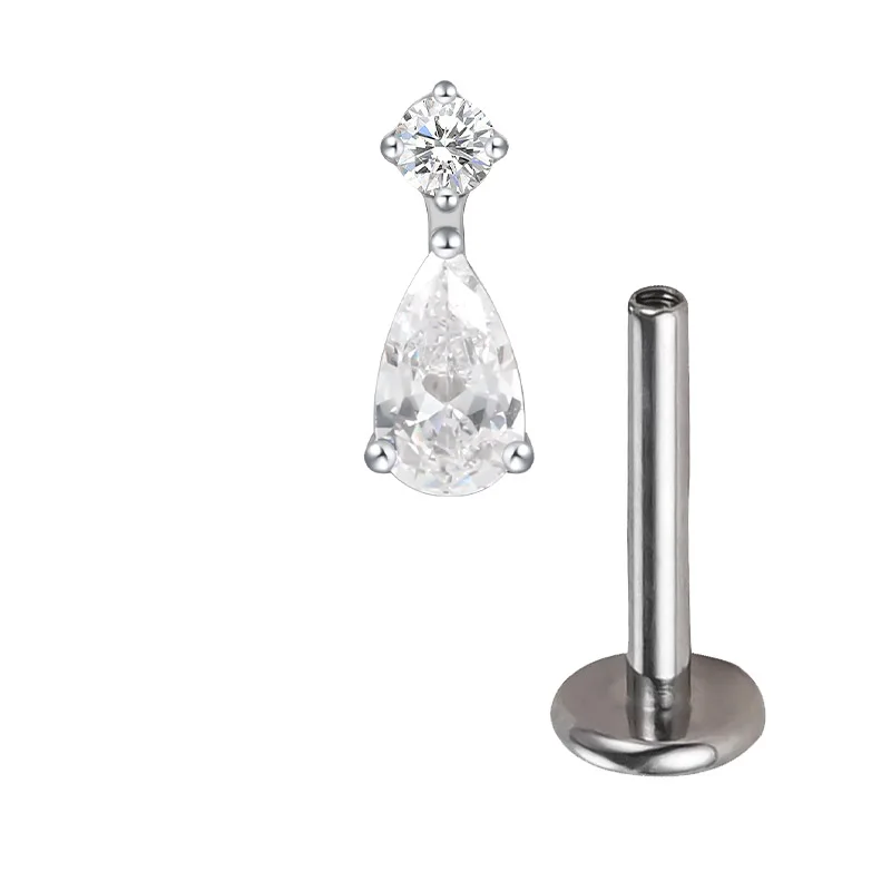 ASTM F136 Titanium Airplane Stud Earrings