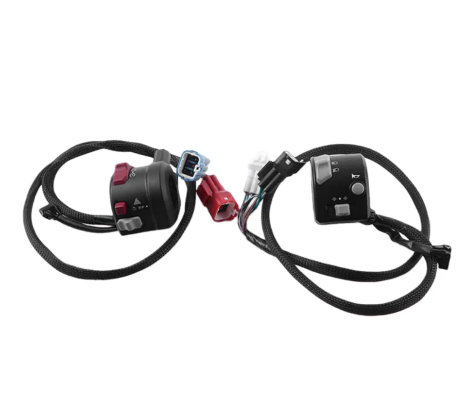 

Переключатели на левую и правую ручки руля для мотоцикла CFMOTO 250CLC, переключатель зажигания и фар CF250-12, оригинальные.