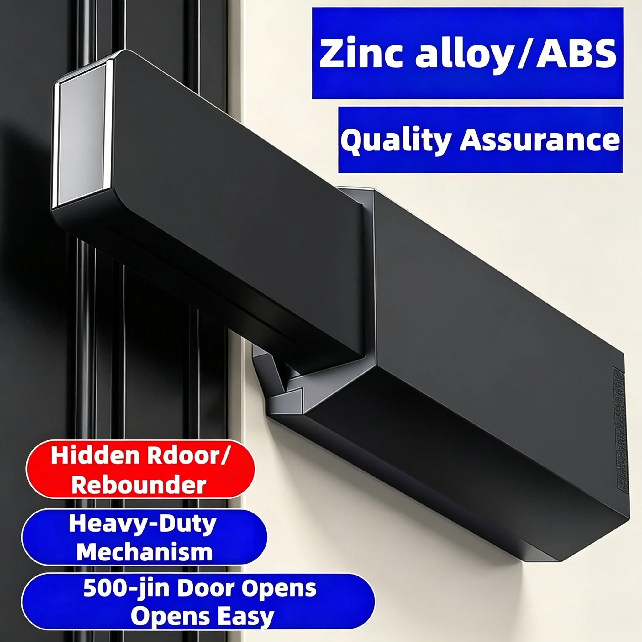 Self‑Popping Push‑to‑Open Latch Heavy‑Duty Invisible Cabinet Door Catch for Wardrobe Concealed Door and Fire Door