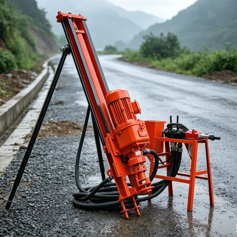 Customized Tripod‑Mounted Portable Down‑the‑Hole Rock Drill, Split‑Type Pneumatic Percussion Drilling Rig