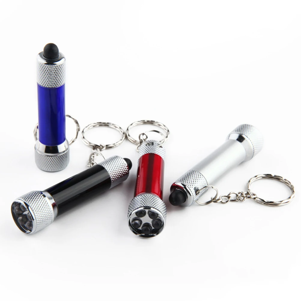 

10pcs Keychain Flashlight Portable LED Mini Flashlight Light Keyring Torch Keychain Lamp (Mixed Color)