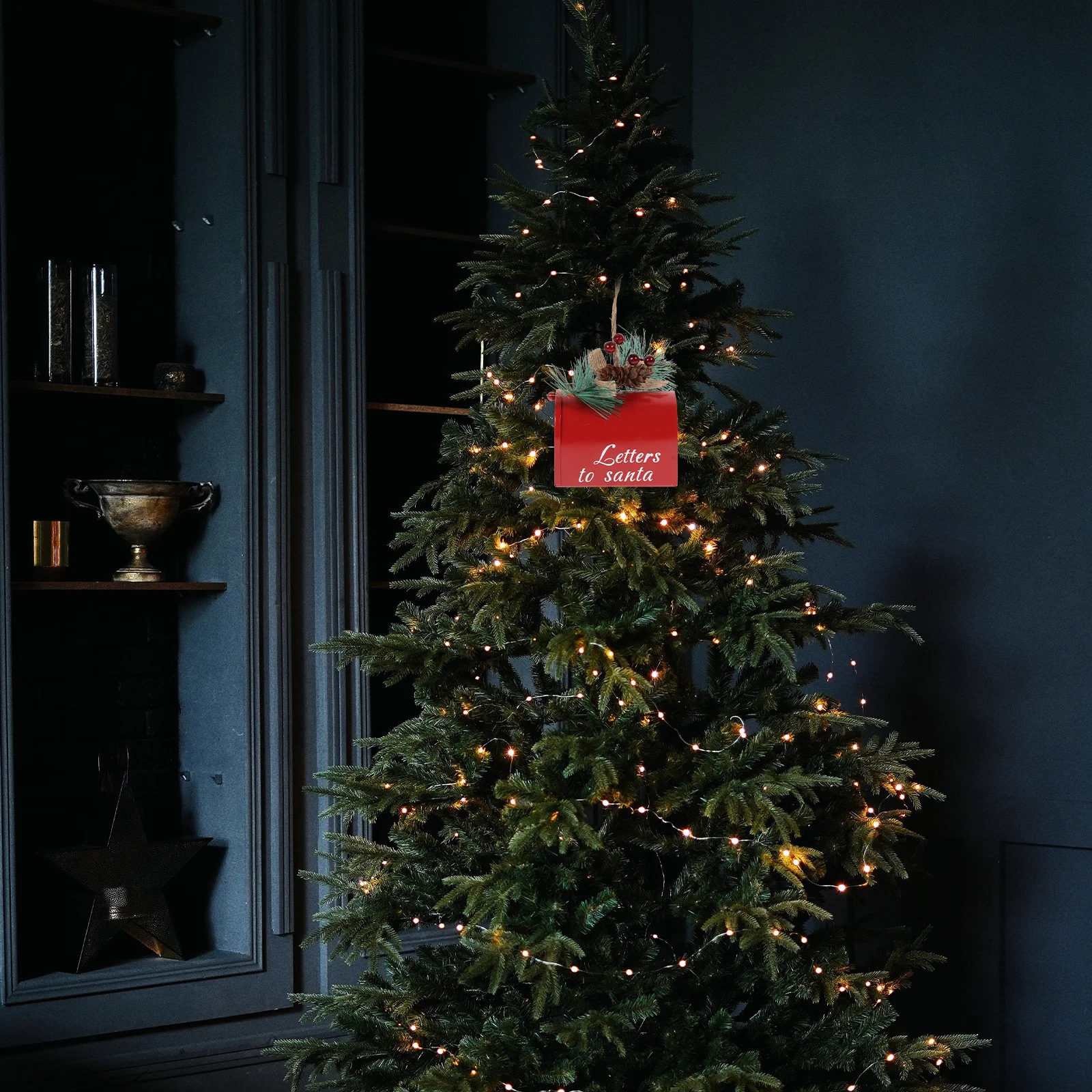 Ограниченная металлическая елочная игрушка, креативный домашний декор