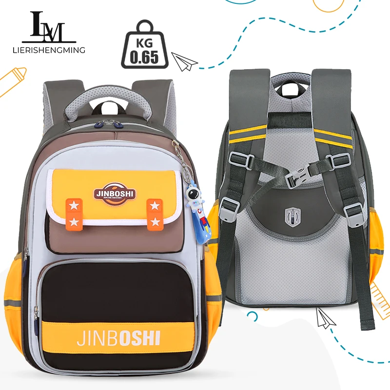 school bag Kids backpack water proof Preschool Ages 6-18 Spine protection Reduce the burden Large capacity