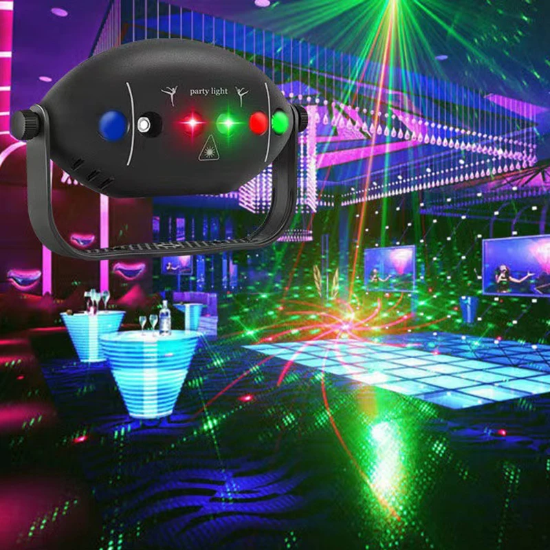 72 Pattern Disco Lights Projector Light Stage Light DJ Party Light Strobe Party Club Home Holiday Decoration Lights For Party