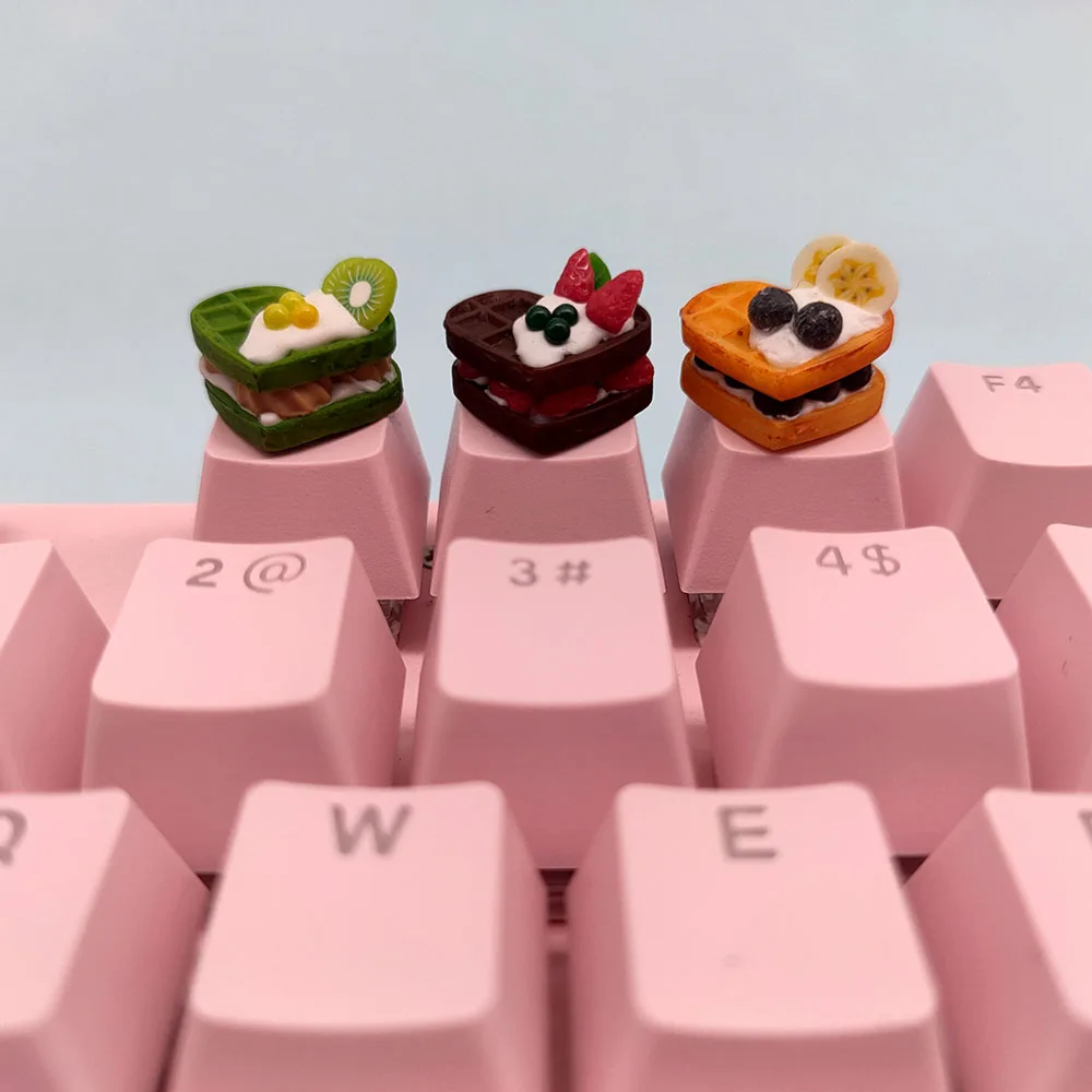 Funny Cartoon Keycaps for Mechanical Keycaps Esc Keyboard Caps Cherry Mx Custom Key Cap Gamer DIY Handmade Cute Cake Keycaps