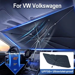 For VW Volkswagen Polo Tiguan Passat B5 B6 B7 Golf 4 5 6 MK6 Jetta Lavida Car Windshield Sunshades Front Shading Umbrella
