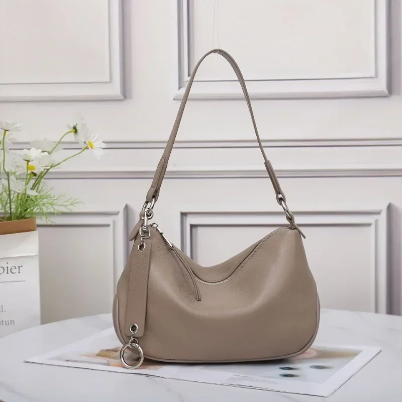 Сумка через плечо из натуральной коровьей кожи премиум-класса — стильная женская сумка через плечо, практичная и мягкая сумка подмышками отличного качества