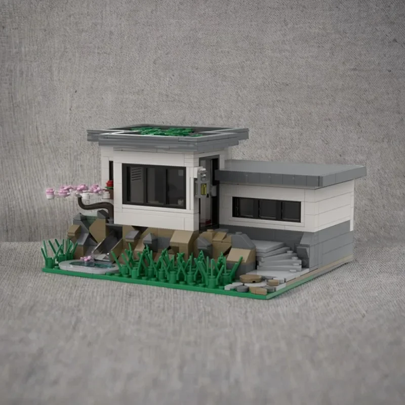 

710 шт. MOC Hillside House креативные строительные блоки развивающая игрушка DIY подарок для детей день рождения праздник