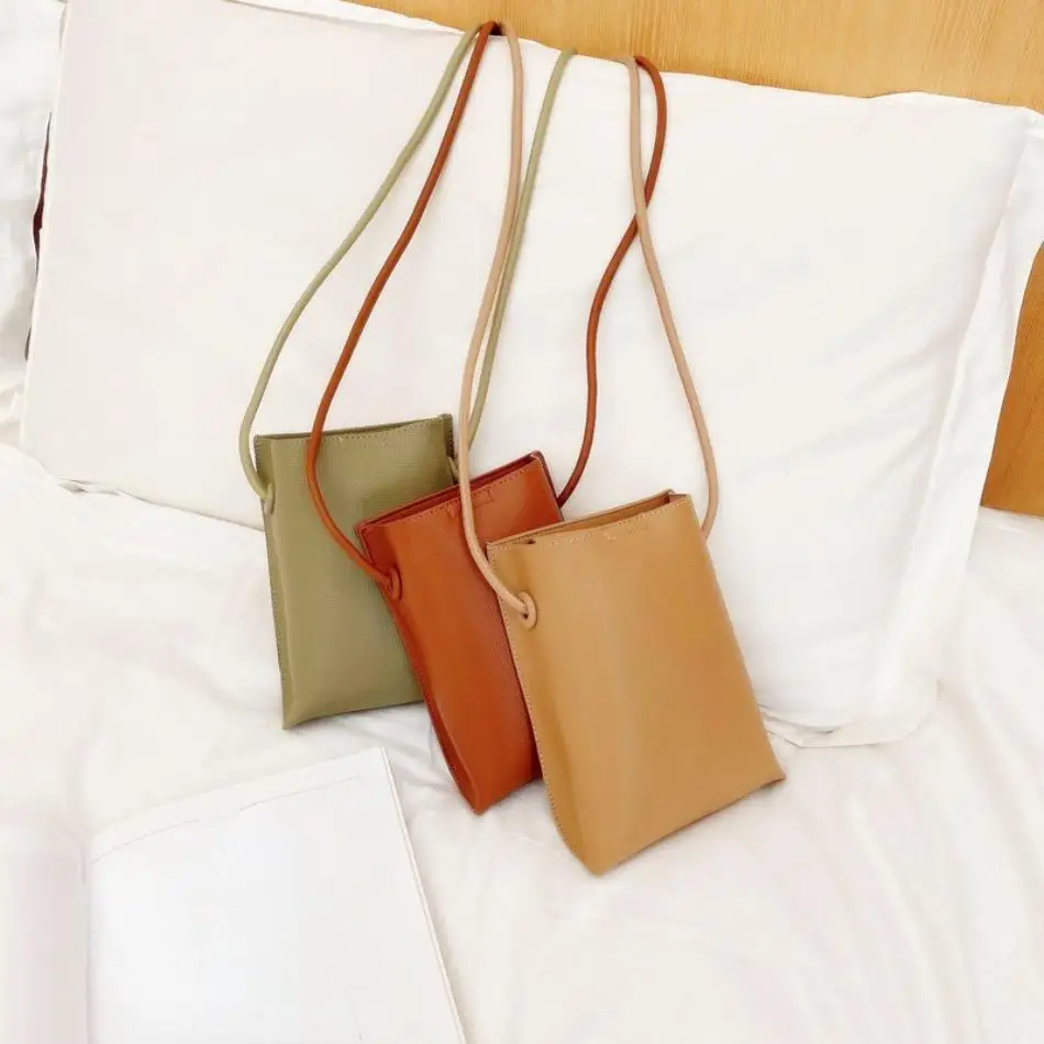 

New Large Capacity Crossbody Bags Small Shoulder Bags For Women Phone Wallet Solid Flap Women Pu Leather Handbags Fashion Female