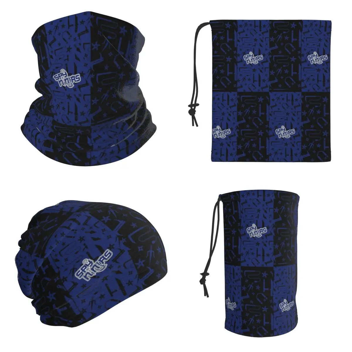Fantastic Spy Ninja Bandana Neck Cover Printed Wrap Scarf Outdoor Sports Balaclava For Men Women Adult Winter