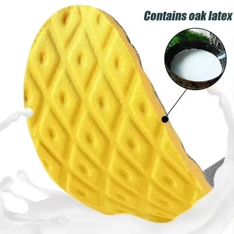 4D Latex Sports Insole Men Women Sneakers Shoes Pads for Summer High Elasticity Soft Breathable Running Insoles Sole Air Cushion