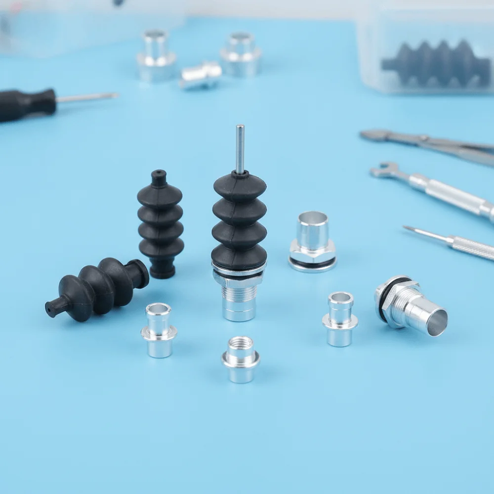 Aluminium Fittings Radio Box Seals Aluminum Fitting Rubber Bellows Servo Push Rod Seal Push Rod Waterproof Rubber RC Boat Seals