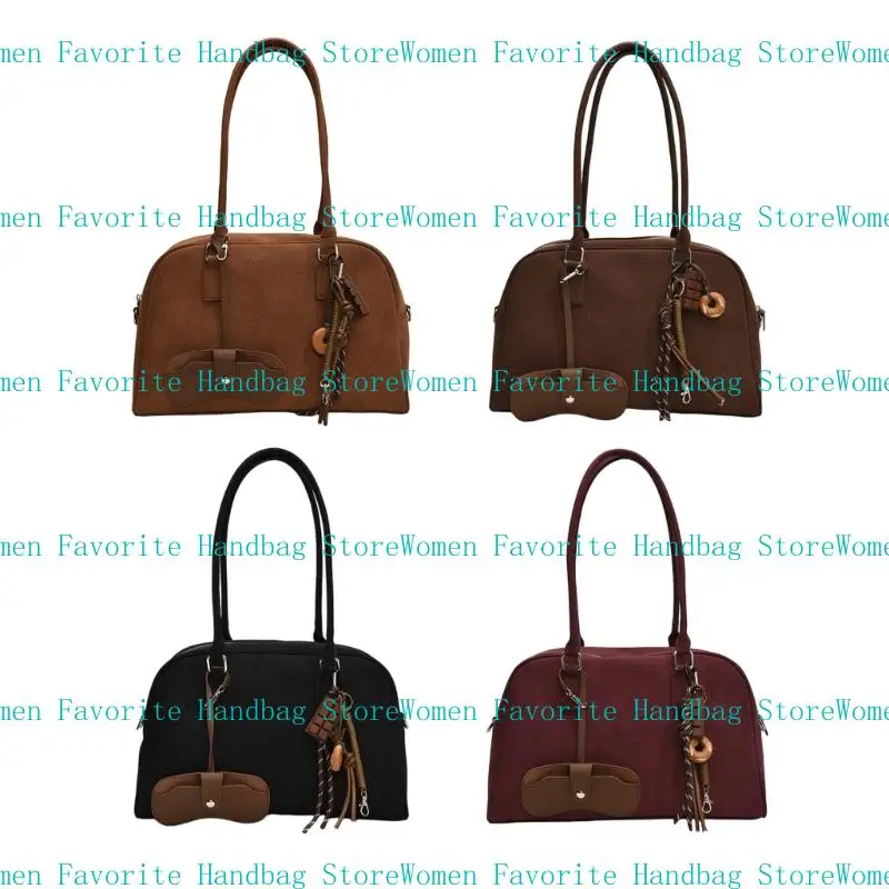 

D46D Women Bag Retro Underarm Bag Large Capacity Shoulder Bag Stylish Armpit Bag