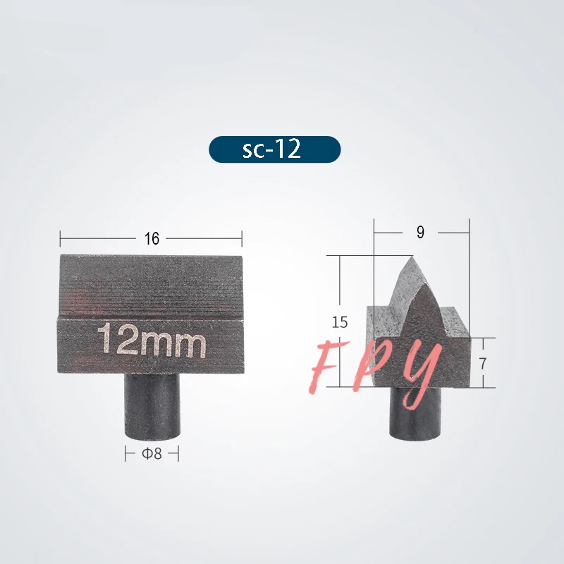 

1Pair Hydraulic Rebar Shear Blade for Hydraulic Cutter Head SC-12 SC-16 SC-20 SC-22 SCHY-25 Hydraulic Steel Shear Blade