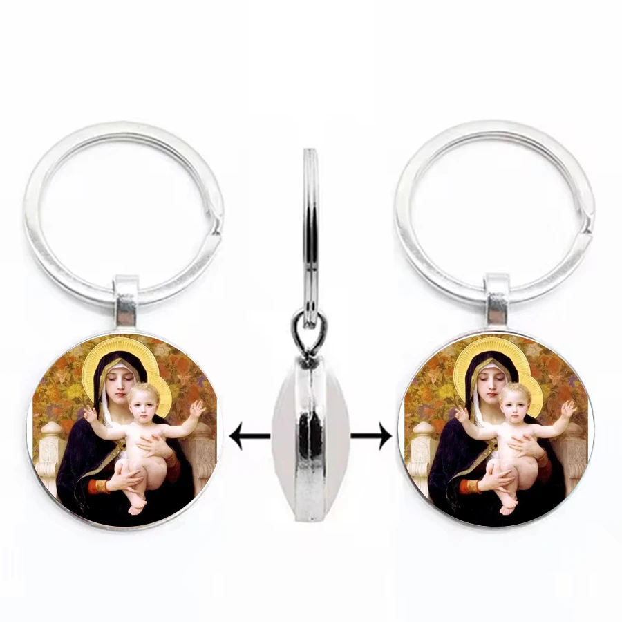 Our Lady Jesus Keychain Pendant Pendant Small Gift