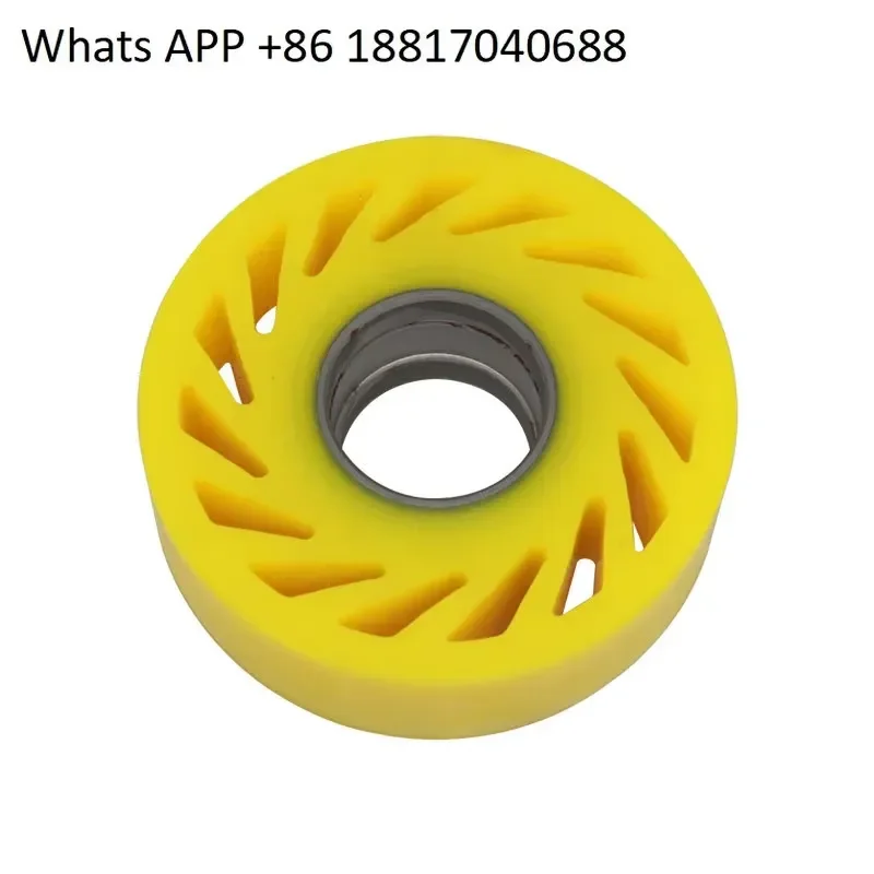 1PC for Sun Wheel Sticky Box Machine with Aluminum Core Yellow Paper Feeding Rubber Cardboard Line Slitting Polyurethane