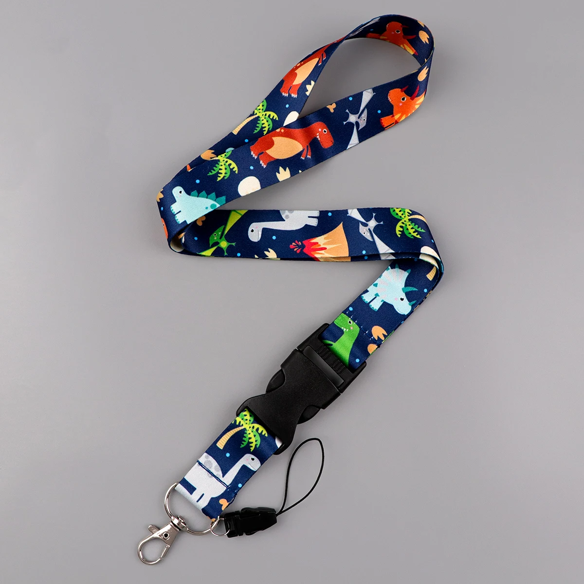 Cartoon Dinosaur Buckle Lanyards Neck Strap for Phone Strap Lanyard for Keys ID Card Gym USB Badge Holder Neckband