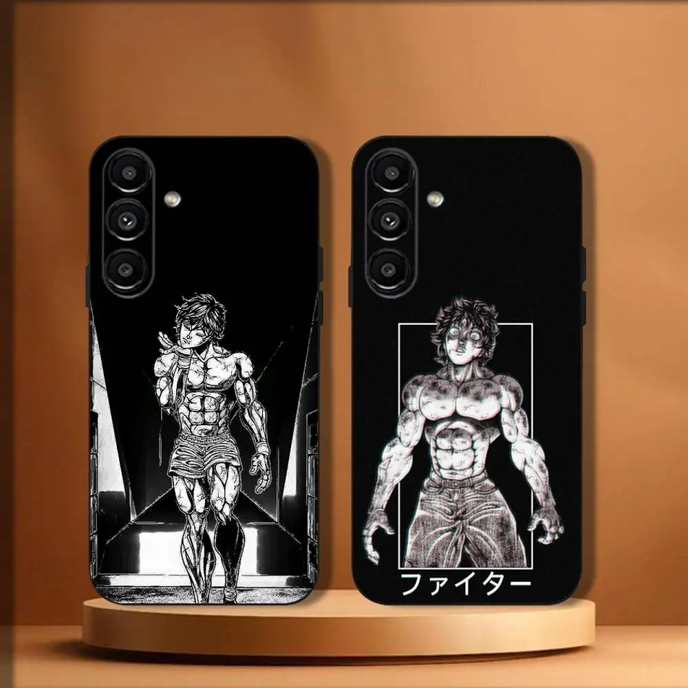 

Anime B-Baki Hanmas Phone Case For Samsung Galaxy A20,A21s,A22,A31,A32,A52,A53,A72,73,A80 Soft Black Cover