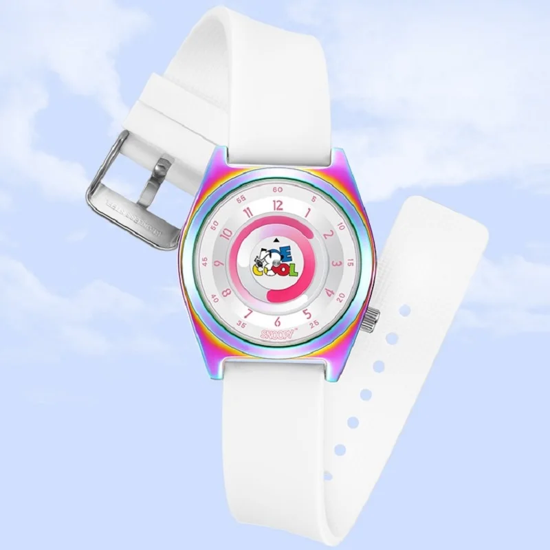 Snoopy Peanuts For Women Watch Lovely Japan Quartz Wristwatch Cartoon Rotatable Dial Girl Youth Student Teenage Cute Gift Clock