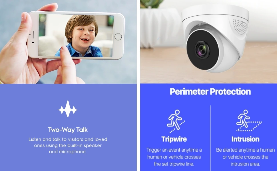 8MP 4K Wifi HD IP Camera Indoor 5MP 4MP 2MP Dome Security Camera Two -Way Audio AI Smart Motion Detection Alarm P2P NVR