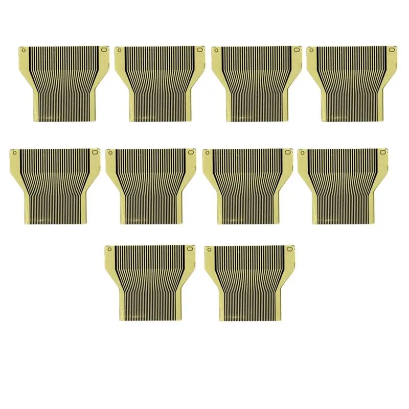 A54P-10Pcs Car Instrument Diagnostic LCD Screen Display Ribbon Flat Cable For VW Fox Golf G4 Ribbon Pixel Repair Connector