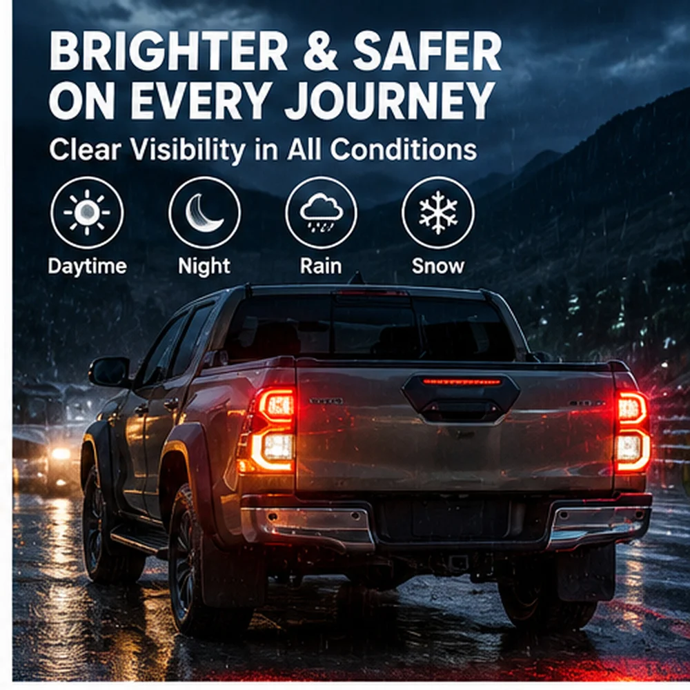 For Toyota Hilux Revo 2020 2021 2022 2023 2024 2025 LED Rear Tail Light Brake Turn Signal Lamp Replacement Parts