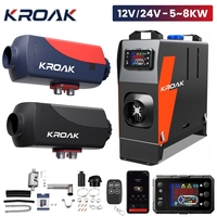 KROAK 2024 New Diesel Air Heater 12V 5-8KW Diesel Heater with Remote Control Parking Heater Car Heater for RV Trailer Camper Van