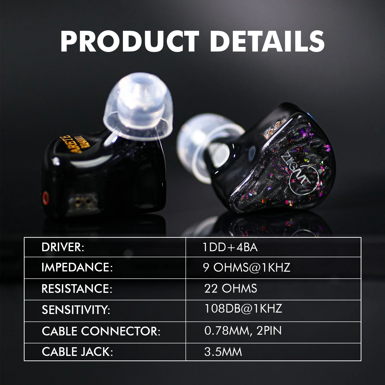 Linsoul ZiiGaat x Fresh Reviews Arete 1DD+4BA Hybrid IEM In-Ear