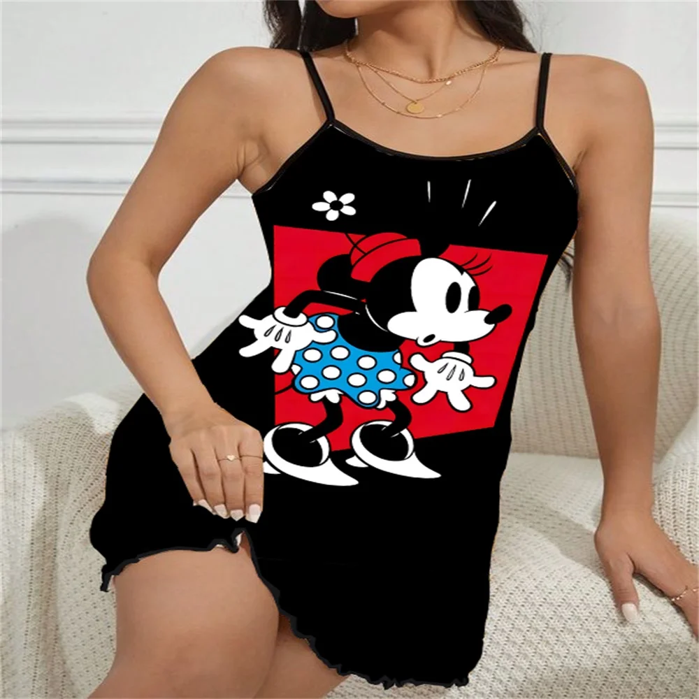 Women Sleepwear One Piece Dress Night Wear Woman Sexy Lingerie for Women Push Up Nightgowns Fantasy Nightgown Pijama 2024 Minnie