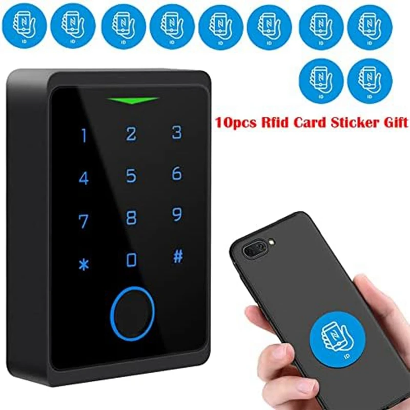 لوحة مفاتيح جديدة للتحكم في الوصول واي فاي، وحدة تحكم ببصمة الإصبع، بطاقة 125 كيلو هرتز، فتاحة قفل الباب، لوحة مفاتيح باب التطبيق، قفل باب التحكم عن بعد