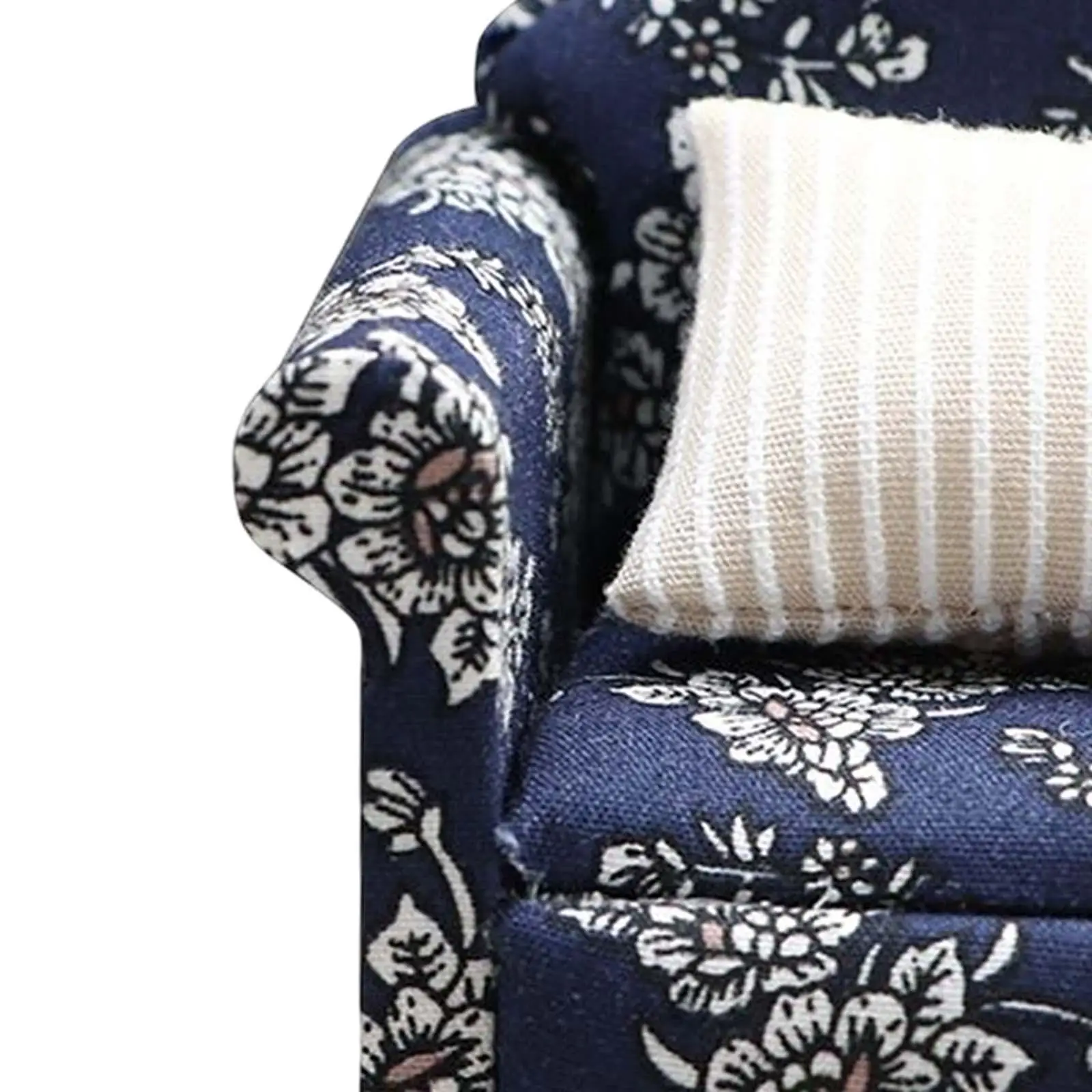 

Миниатюрный диван для кукольного домика, деревянная мебель, декор, аксессуары в масштабе 1:12 для гостиной, спальни, реквизит для фотосессий