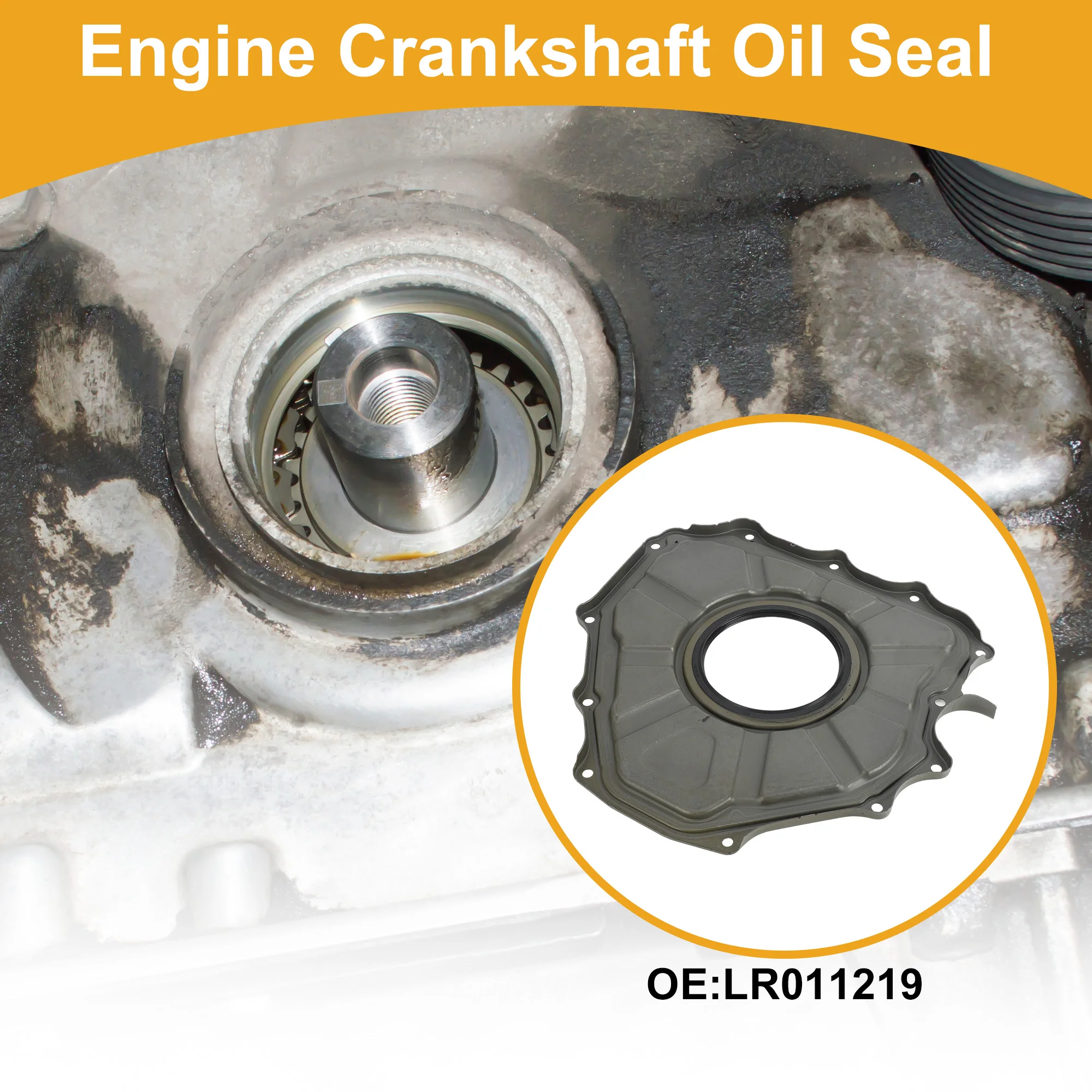 

UXCELL 1 Pc Rear Crankshaft Oil Seal with Flange for LAND ROVER No.LR011219 Main Seal