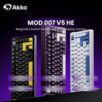 Akko MOD007 V5 HE Magnetic Keyboard with Display Screen 75% Rapid Trigger 0.005mm 8K RGB Gaming Mechanical Keyboard Aluminum CNC