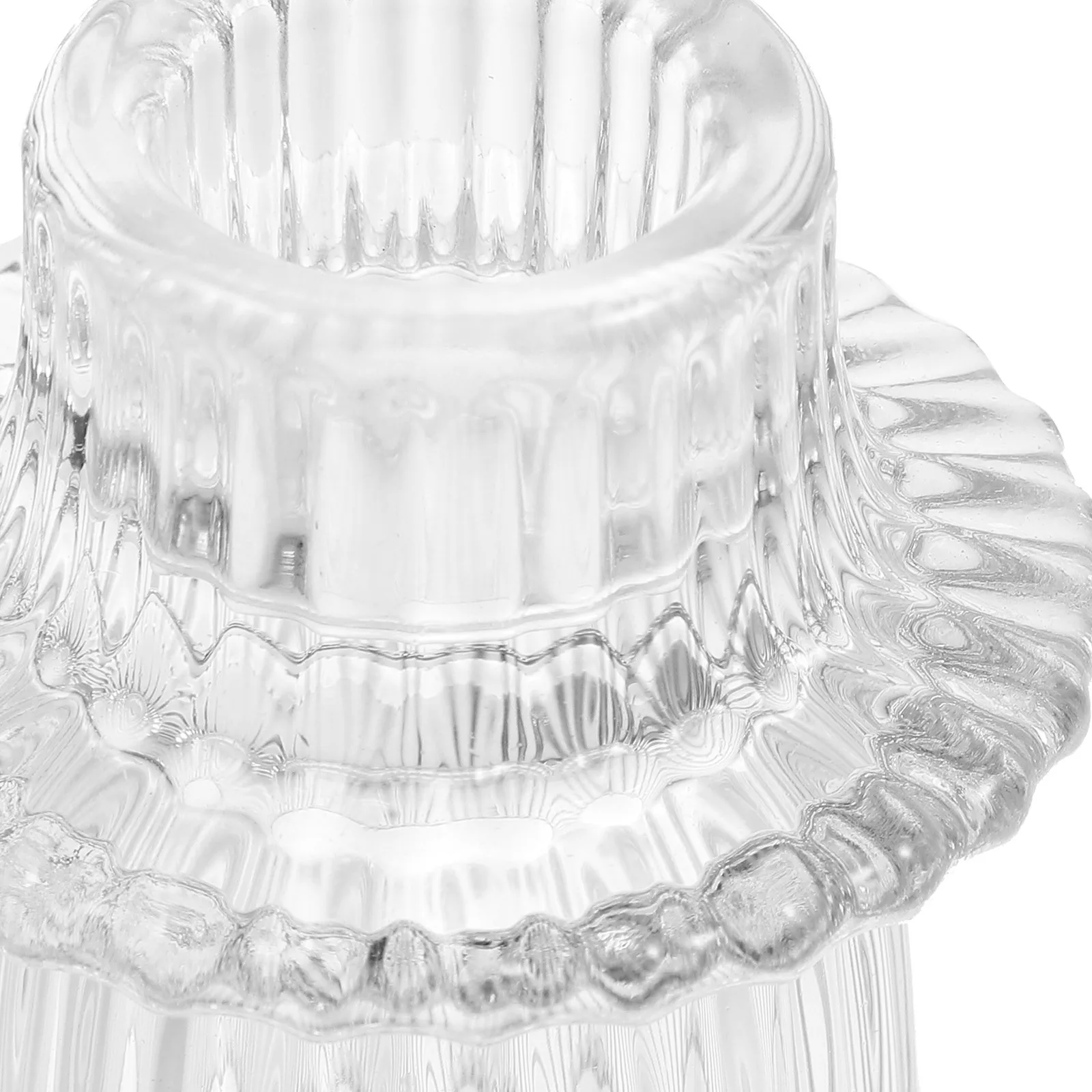 

6 Pcs Tapered Candles Holder Candlestick Holders Vintage Glass Candlesticks Decorative Stand